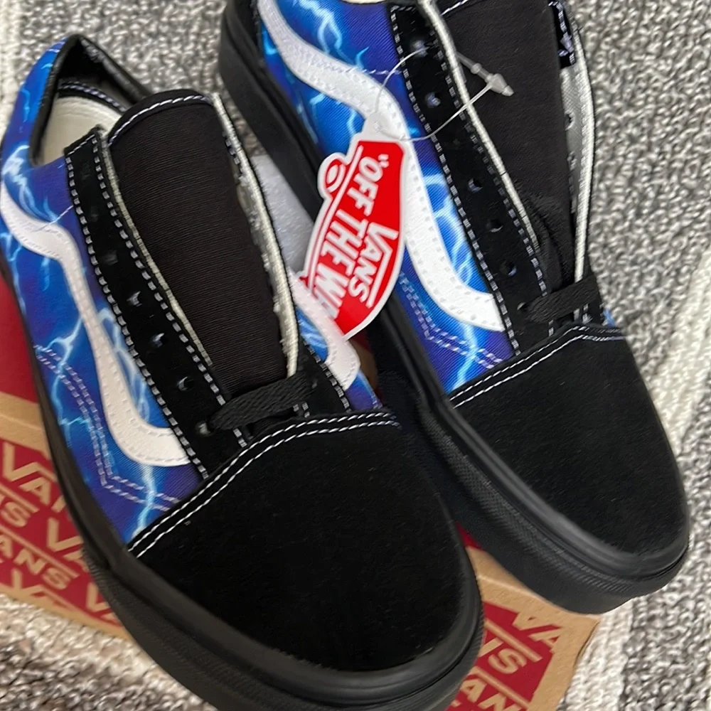 Vans Old Skool Lightning Black/Blue WMNS - Picture 7 of 16